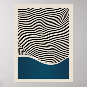 Bauhaus    Retro Design    Blue Poster