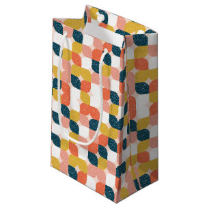 Bauhaus-Retro geometrisches Muster Kleine Geschenktüte