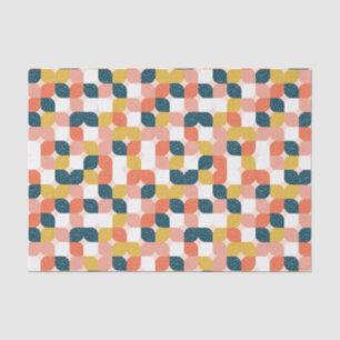 Bauhaus-Retro geometrisches Muster Seidenpapier