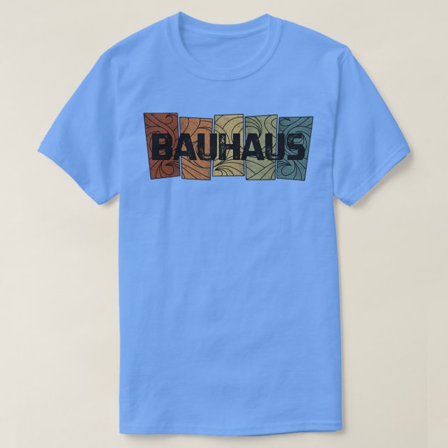 Bauhaus Retro Muster T-Shirt (Design vorne)
