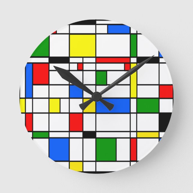 Bauhaus Runde Wanduhr (Vorderseite)