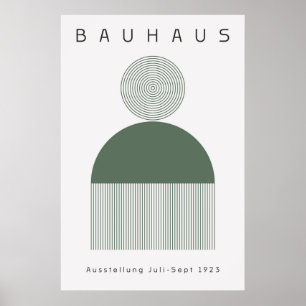 Bauhaus Salbeigrünes Poster