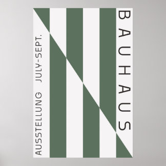 Bauhaus Salbeigrünes Poster