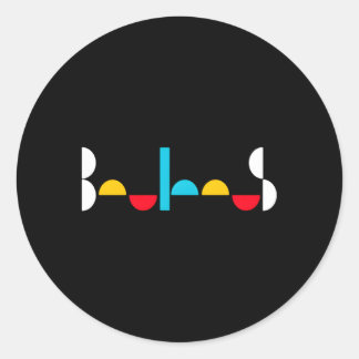 Bauhaus-Schule 1919 1933 Runder Aufkleber