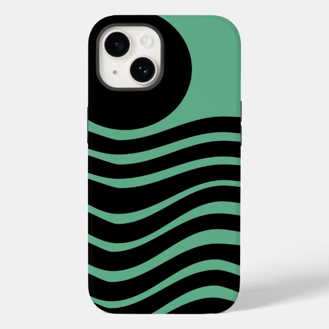 Bauhaus Seafoam Green Abstrakt Case-Mate iPhone Hülle (Rückseite)