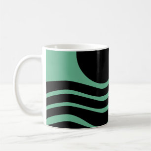 Bauhaus Seafoam Green Abstrakt Kaffeetasse