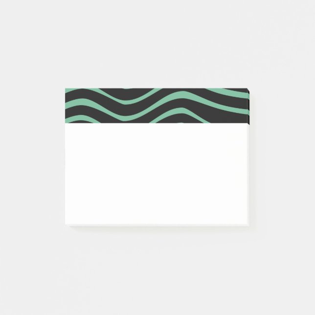 Bauhaus Seafoam Green Abstrakt Post-it Klebezettel (Vorderseite)