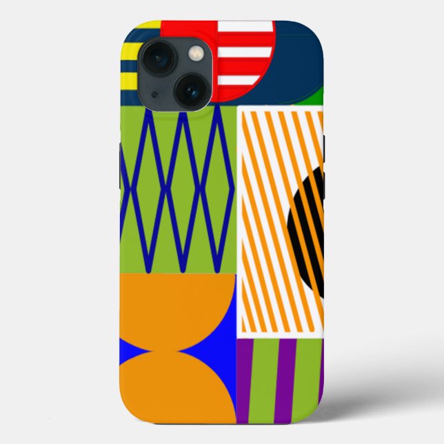Bauhaus Shape Collage Case-Mate iPhone Hülle (Rückseite)