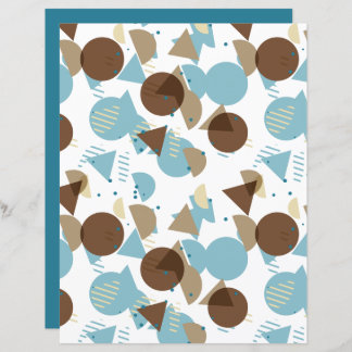 Bauhaus Style Mosaik Art Pattern Scrapbook Paper