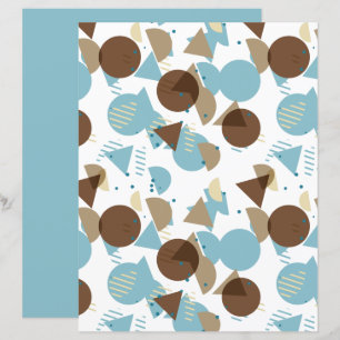 Bauhaus Style Mosaik Art Pattern Scrapbook Paper