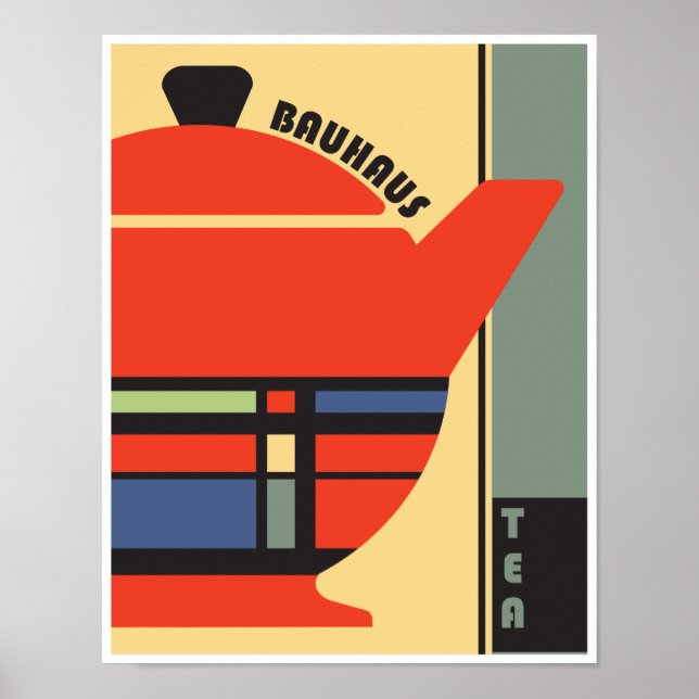 Bauhaus Tea Pot 1 Poster (Vorne)