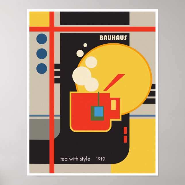 Bauhaus Tea Style Poster (Vorne)