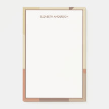 Bauhaus Terrakotta Beige Abstrakte Personalisierte