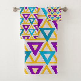 Bauhaus Triangle Mesh Badhandtuch Set