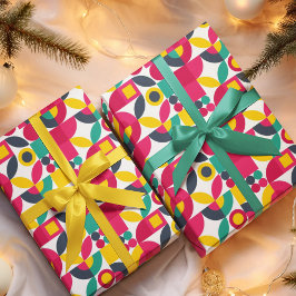 Bauhaus Vintager Stil Geschenkpapier