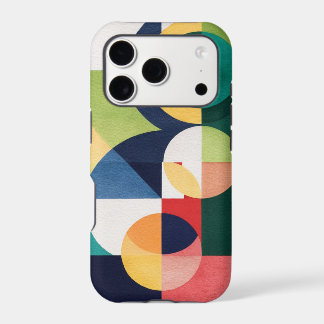 Bauhaus Watercolor - Geometrisches Green Phone Cas