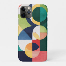 Bauhaus Watercolor - Geometrisches Green Phone Cas Case-Mate iPhone Hülle
