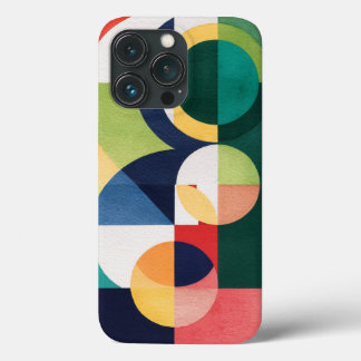 Bauhaus Watercolor - Geometrisches Green Phone Cas Case-Mate iPhone Hülle