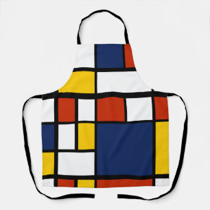 Bauhausmuster abstrakte geometrische Kunstmalerei  Schürze
