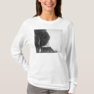 Bauholz-Stapel außerhalb der Fotografie De Smet T-Shirt