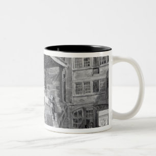 Bauholz-Yard, Finsbury, 1825 Zweifarbige Tasse