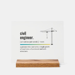 Bauingenieur Definition Acrylschild