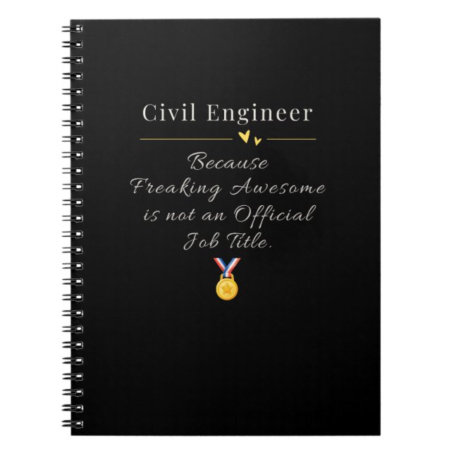 Bauingenieur Notizblock (Vorderseite)