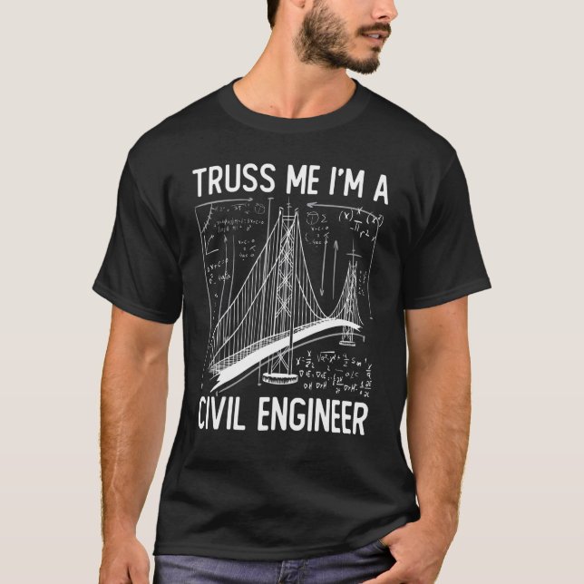 Bauingenieurbüro Ich bin ein Ziviler Eng T-Shirt (Vorderseite)