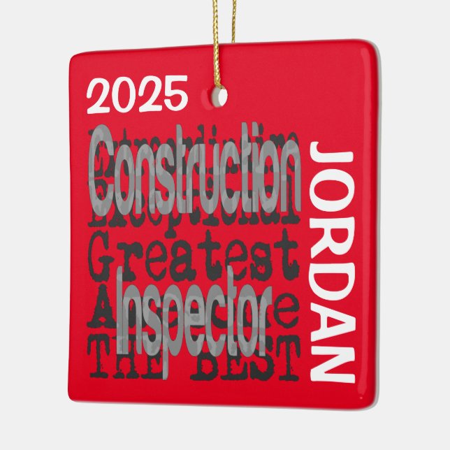 Bauinspektor Sonderbeauftragter CUSTOM Keramikornament (Links)