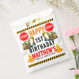 Baukasten Truck 1. Geburtstag Party Geschenktütchen