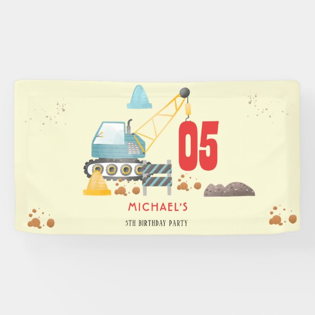 Baukastenjunge Geburtstag Banner (Horizontal)