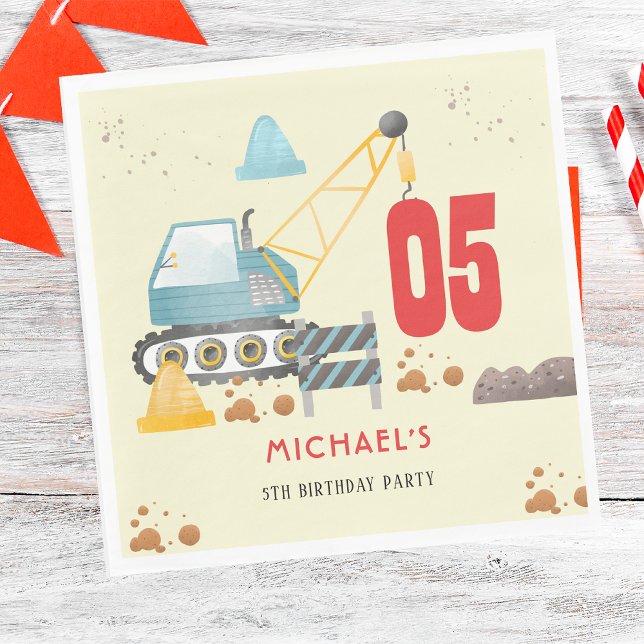 Baukastenjunge Geburtstag Serviette (Von Creator hochgeladen)