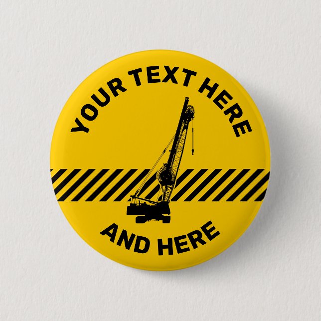 Baukran Button (Vorderseite)