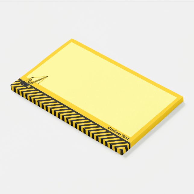 Baukran Post-it Klebezettel (angewinkelt)