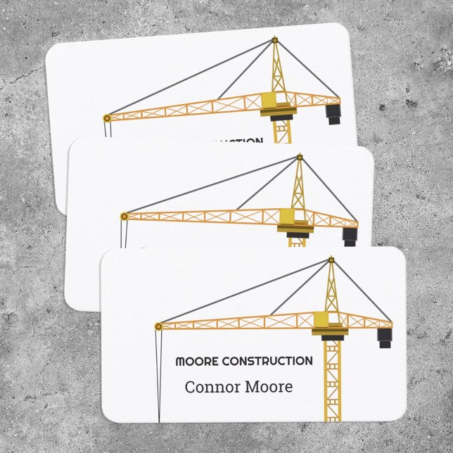 Baukran Visitenkarte (Construction Crane Business Card)
