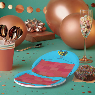 Baukrane Hubsteinwand Pappteller