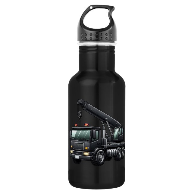 Baukranwagen Edelstahlflasche (Vorderseite)