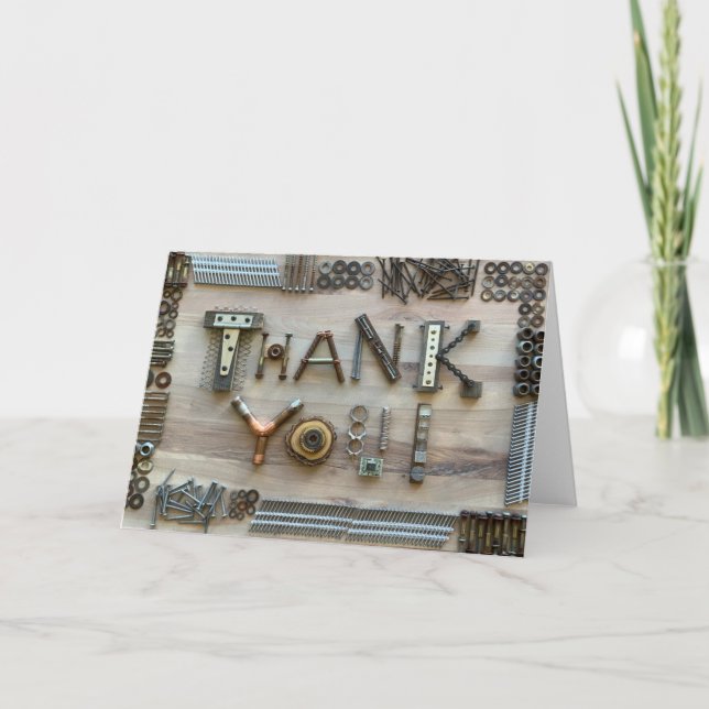 Baukunde dank Fotokarte Dankeskarte (Vorderseite)