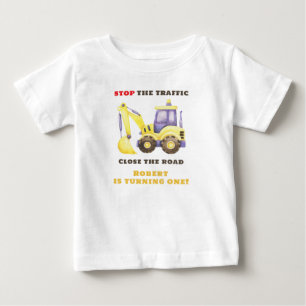 Baulastwagen Bagger Geburtstagsfeier Baby T-shirt