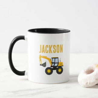 Baulastwagen-Geburtstag | Personalisierte Dekorati Tasse