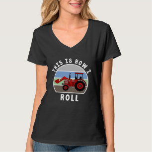 Baulastwagen Traktor Bagger Maschine, Wie ich R T-Shirt