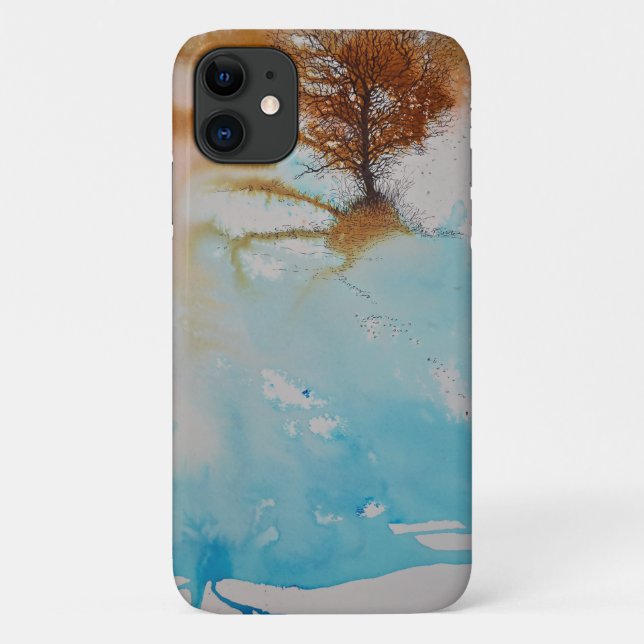 Baum Abstrakte Malerei Landschaft Kunst Case-Mate iPhone Hülle (Rückseite)
