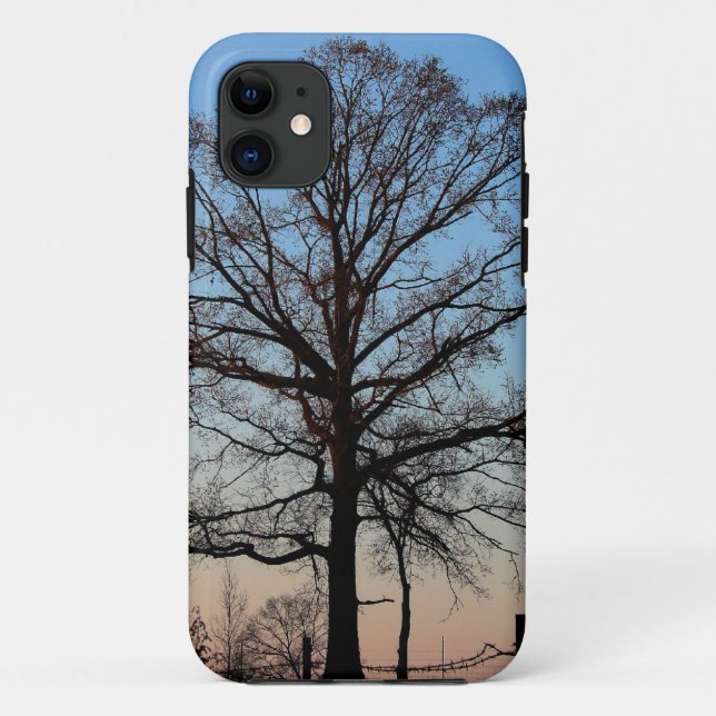 Baum an Dämmerung iPhone 5 Case-Mate iPhone Hülle (Rückseite)