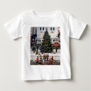 Baum auf dem Stadtplatz Baby T-shirt