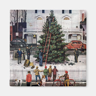 Baum auf dem Stadtplatz Magnet