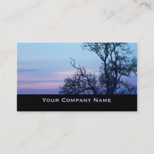 Baum auf ein Pastellhimmel Visitenkarte