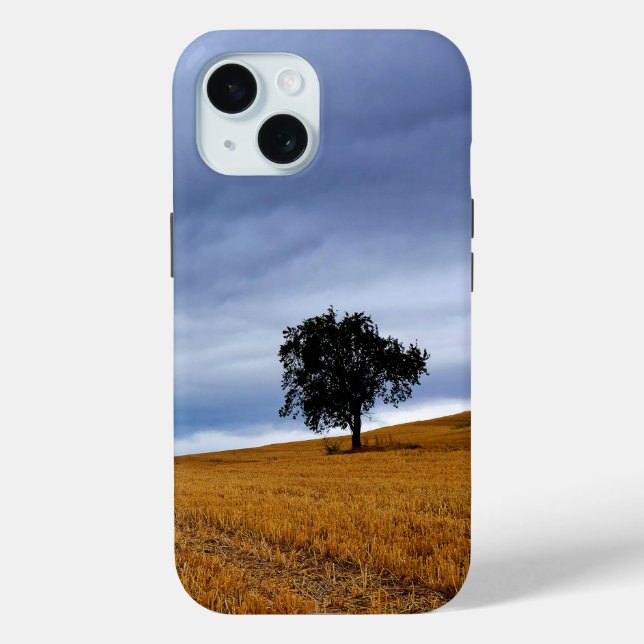 Baum auf einem Weizenfeld Case-Mate iPhone Hülle (Rückseite)