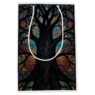 Baum aus lebenserhaltendem Glas Mosaik Kunst Mittlere Geschenktüte