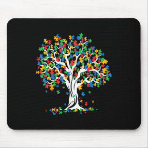 Baum Autismus Aufklärung Monat Sonnenstich Mousepad
