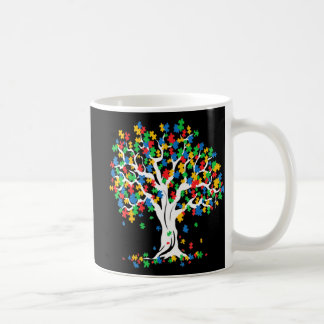 Baum Autismus Aufklärung Monat Spaß ASD Unterstütz Kaffeetasse